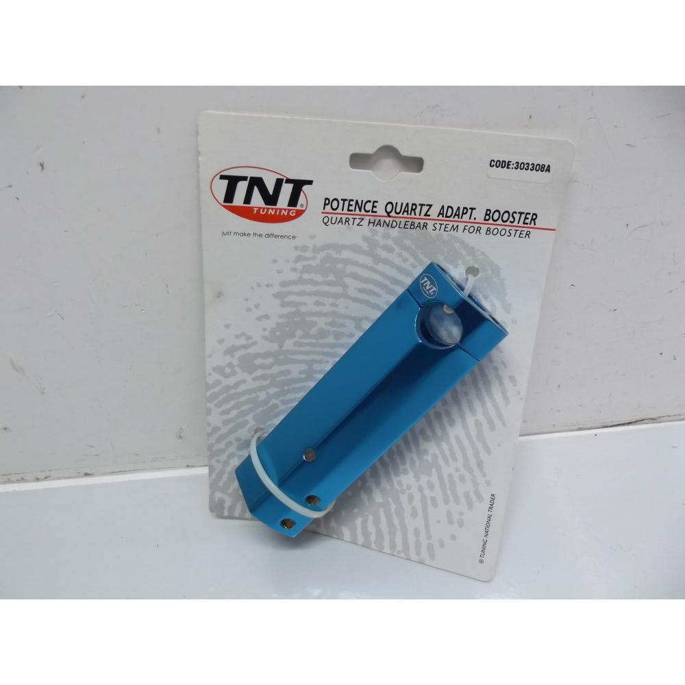 potence de guidon TNT 303308A bleu anodisé neuve scoot MBK BOOSTER 50 2004-2018
