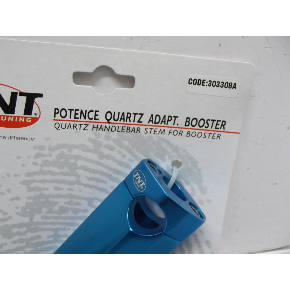 potence de guidon TNT 303308A bleu anodisé neuve scoot MBK BOOSTER 50 2004-2018