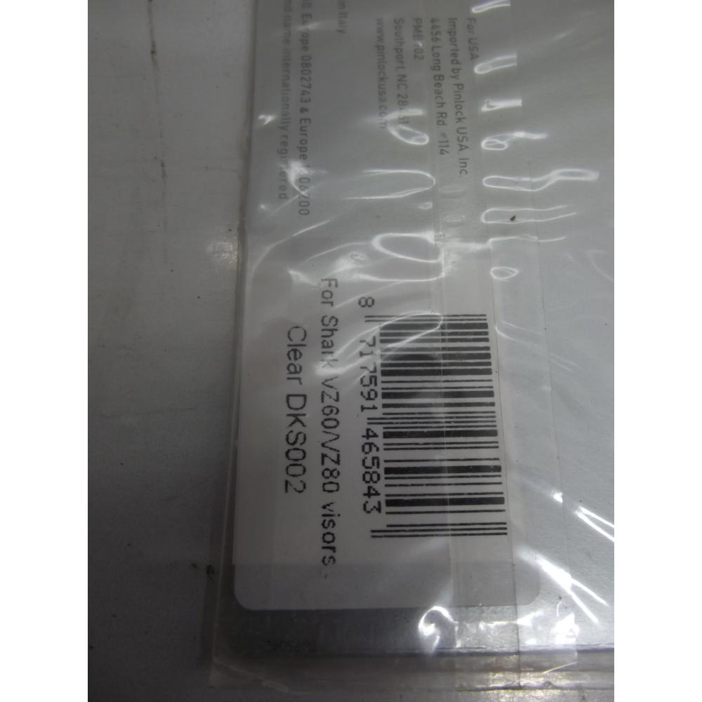 PINLOCK transparent pour casque SHARK VZ 60 VZ 80 neuf DKS 002