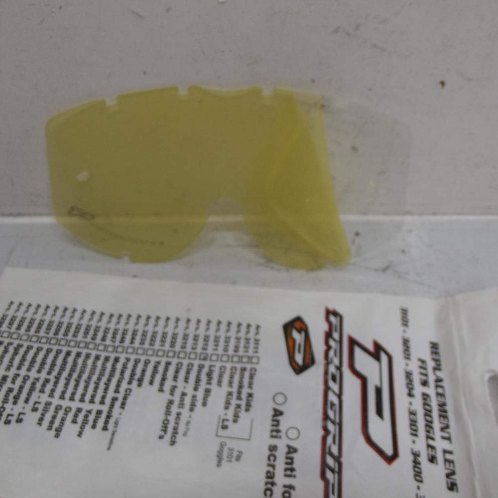 Ecran translucide lunettes cross PRO GRIP PZ3212 double  neuf