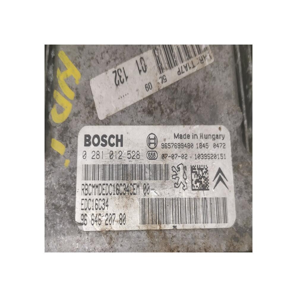 ECU BOSCH+BOITE A FUSIBLE+BAGUE ANTI DEMARAGE+ NEIMAN PEUGEOT 206 1.4 hdi