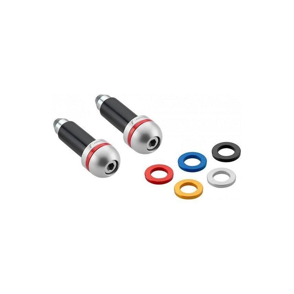 embout Poids guidon Rizoma Switch MA530A Gris pour guidon 22mm interieur 13 a 18