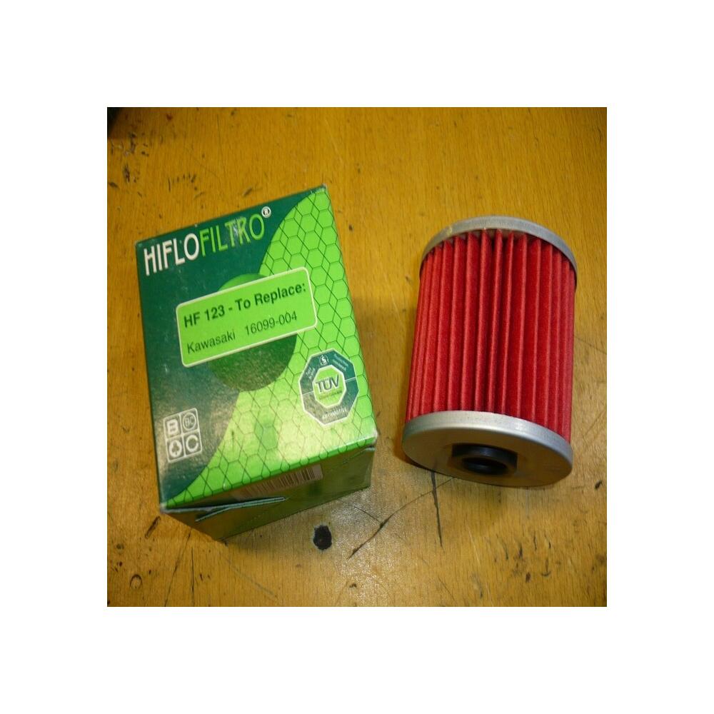 filtre huile hiflo filtro HF123 kawasaki 16099-004 klf klr kl klx klt
