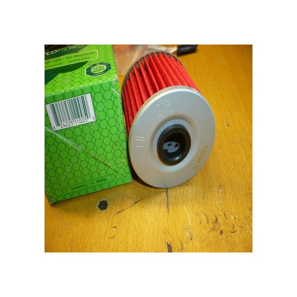 filtre huile hiflo filtro HF123 kawasaki 16099-004 klf klr kl klx klt
