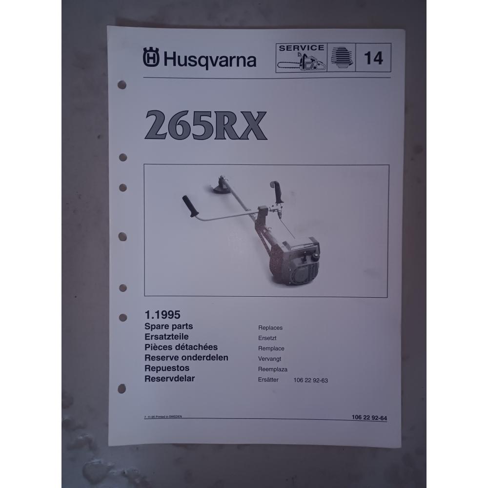 manuel atelier débrou husqvarna 265RX