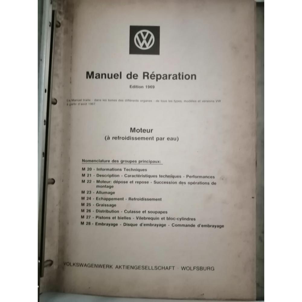 Manuel réparation VW moteur à eau édition 1969