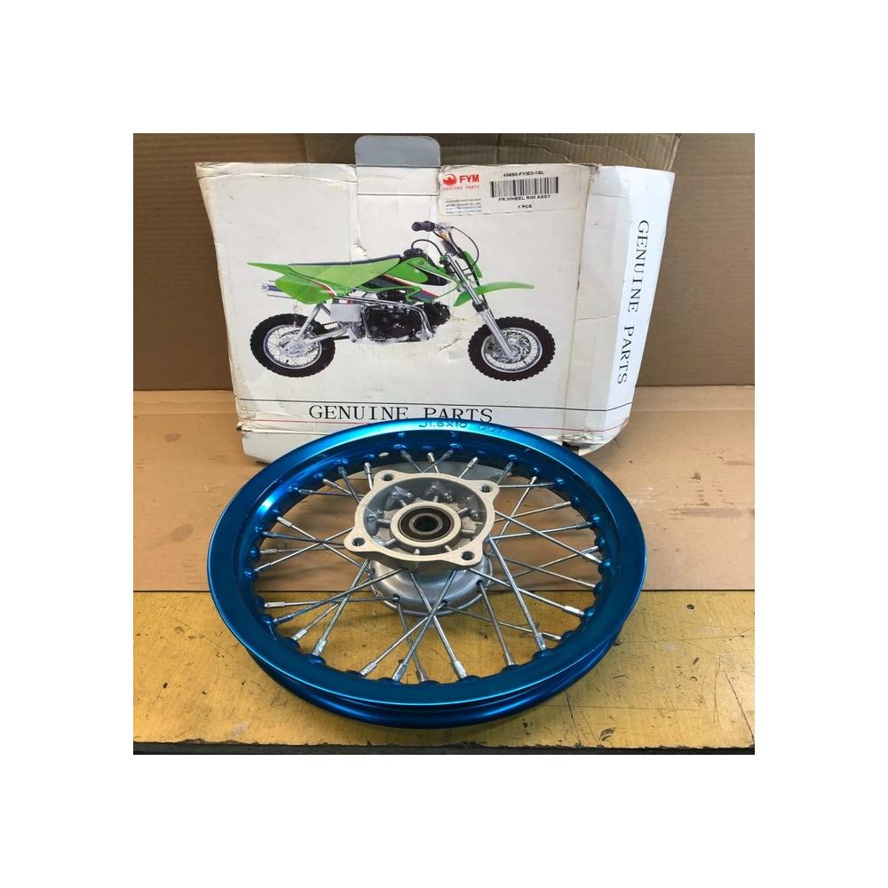 jante avant anodisé bleu fym 1,6x10 pouces dirt 44650-fye2-1bl 