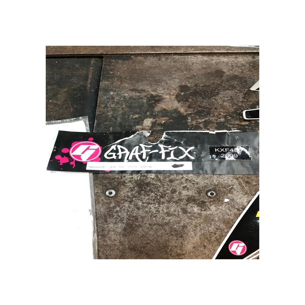 kit deco autocollant stickers graf-fix 17 pieces kawasaki kxf 450  2009 2011