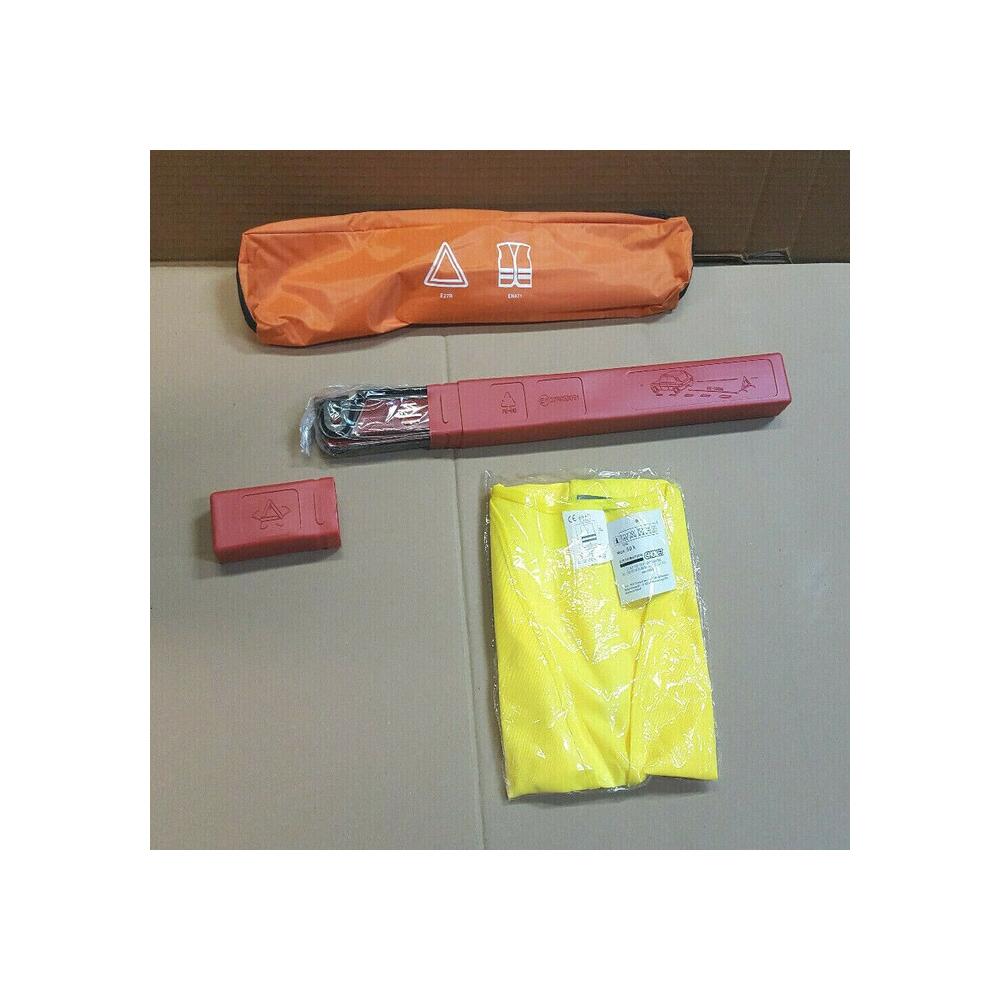 KIT SECURITE PRESIGNALISATION TRIANGLE GILET AUX NORMES EN471 DANS HOUSSE