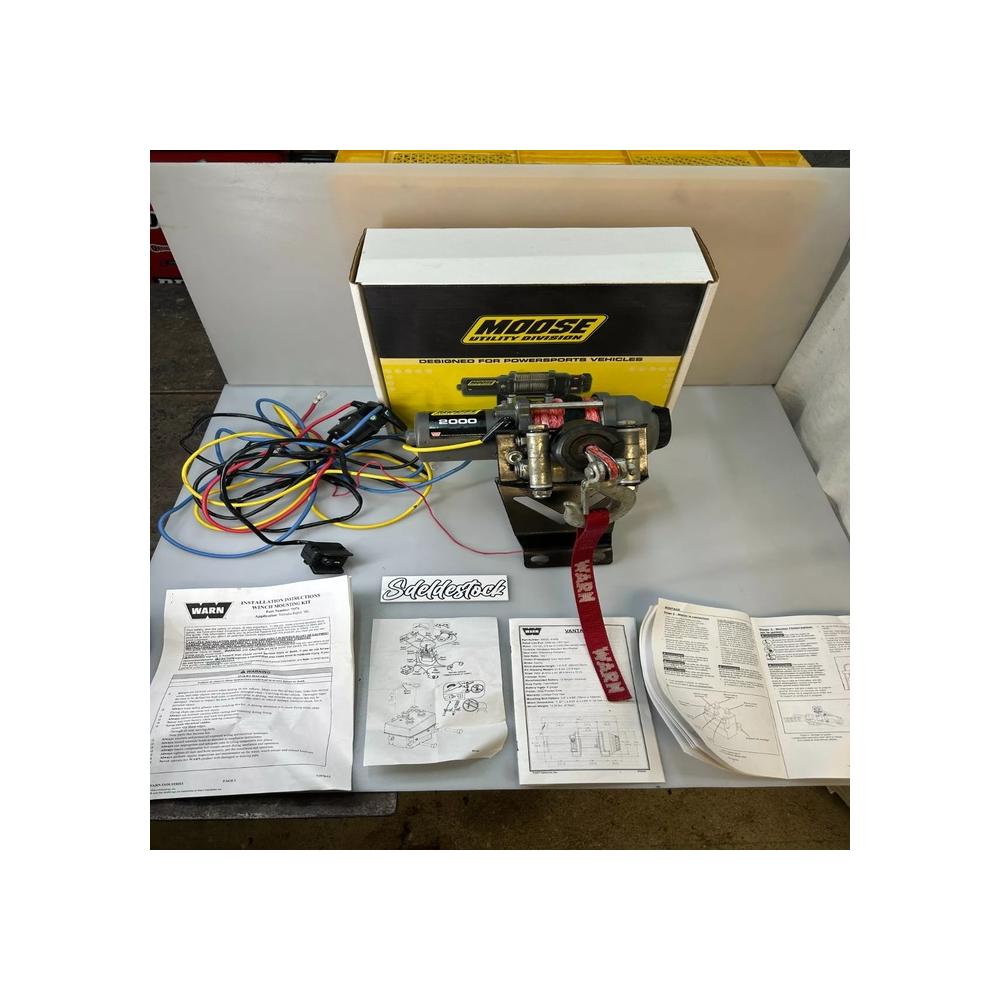 kit support TREUIL WARN BY MOOSE 2000 câble synthétique yamaha yfm 700 r raptor