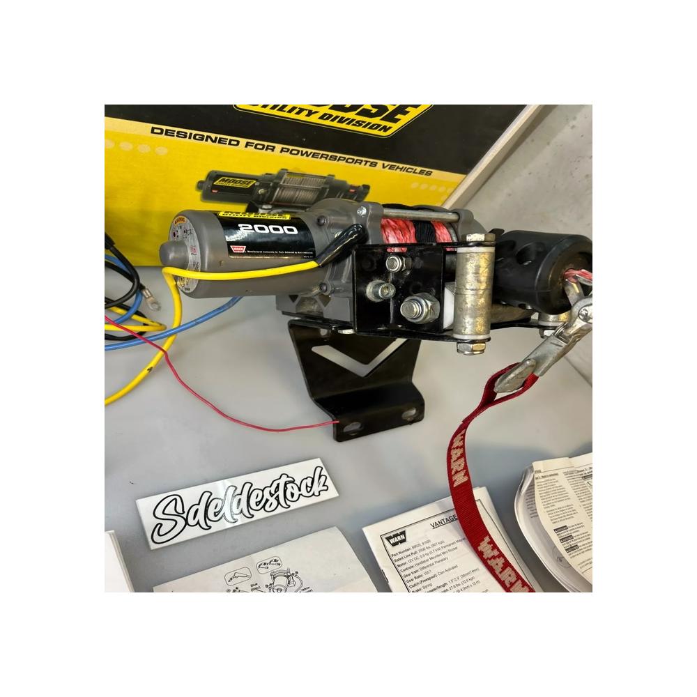 kit support TREUIL WARN BY MOOSE 2000 câble synthétique yamaha yfm 700 r raptor