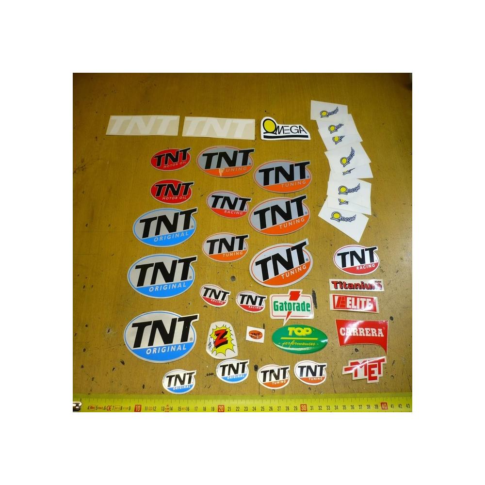 lot 37 autocollants tnt tunning racing top performance met elite omega etc