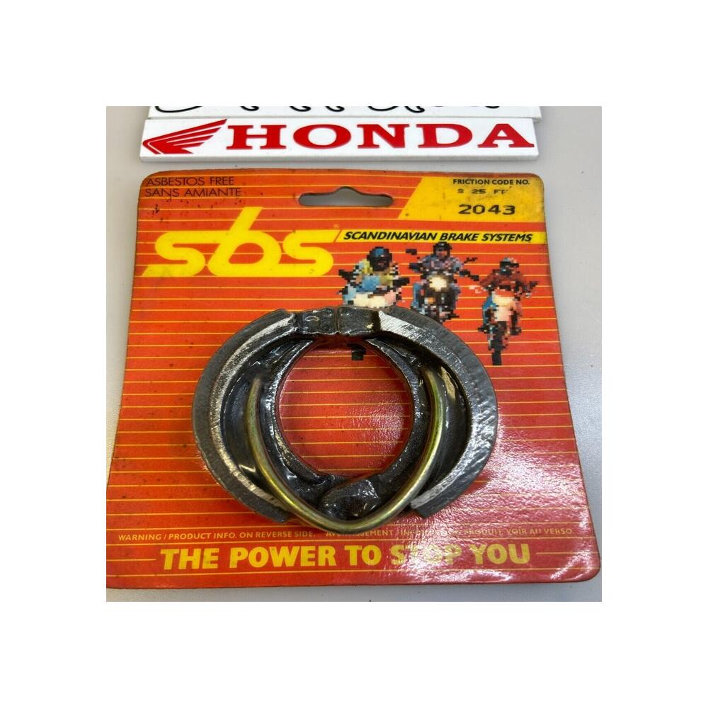 mâchoires frein arrière sbs 2043 Honda CR 80 R 1985 1991 Honda MB 80 1980 1984