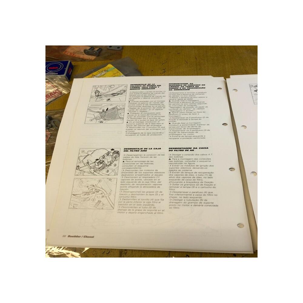 manual oficina de taller ducati 91470211f monster 400 600 750 2001 esp-por
