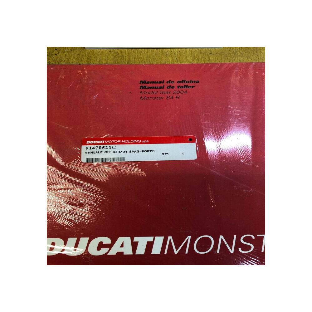 manual oficina de taller Ducati 91470521c monster 900 s4r 2004 esp/port