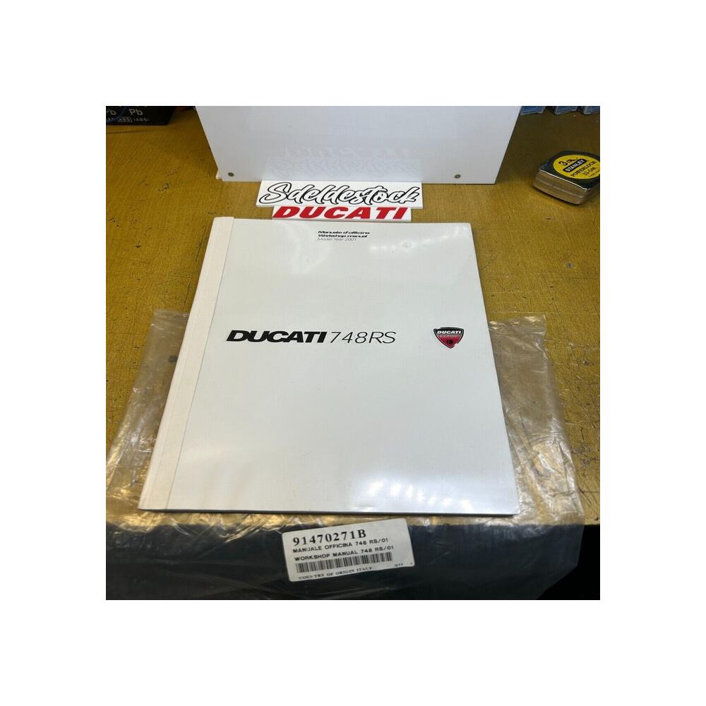 MANUALE OFFICINA  WORKSHOP MANUAL ducati 91470271b superbike 748 rs 2001 it/ang