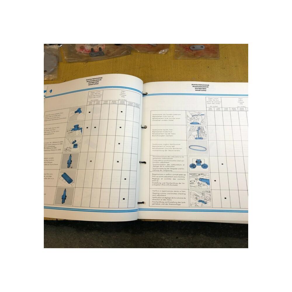 MANUALE OFFICINA  WORKSHOP MANUAL manuel atelier ducati alazzurra gt 350 650