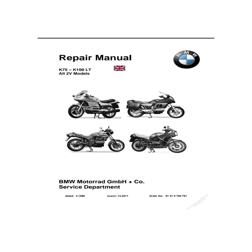 MANUEL ATELIER REVUE RÉPARATION PDF BMW K75 K100 2V
