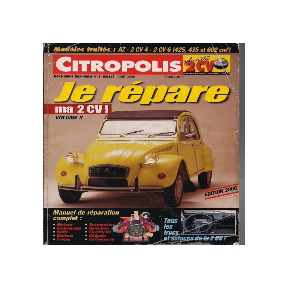 MANUEL ATELIER REVUE RÉPARATION PDF CITROËN JE PRÉPARE MA 2cv V3