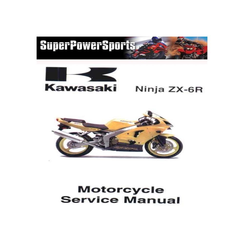 MANUEL ATELIER REVUE RÉPARATION PDF KAWASAKI ZX6R 00-02