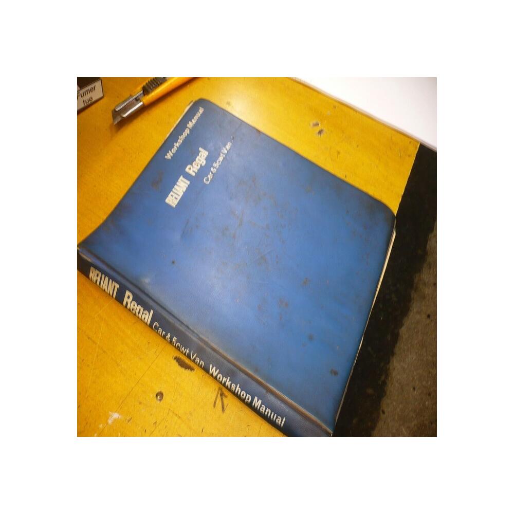 manuel atelier workshop manual reliant regal car 5cwt van