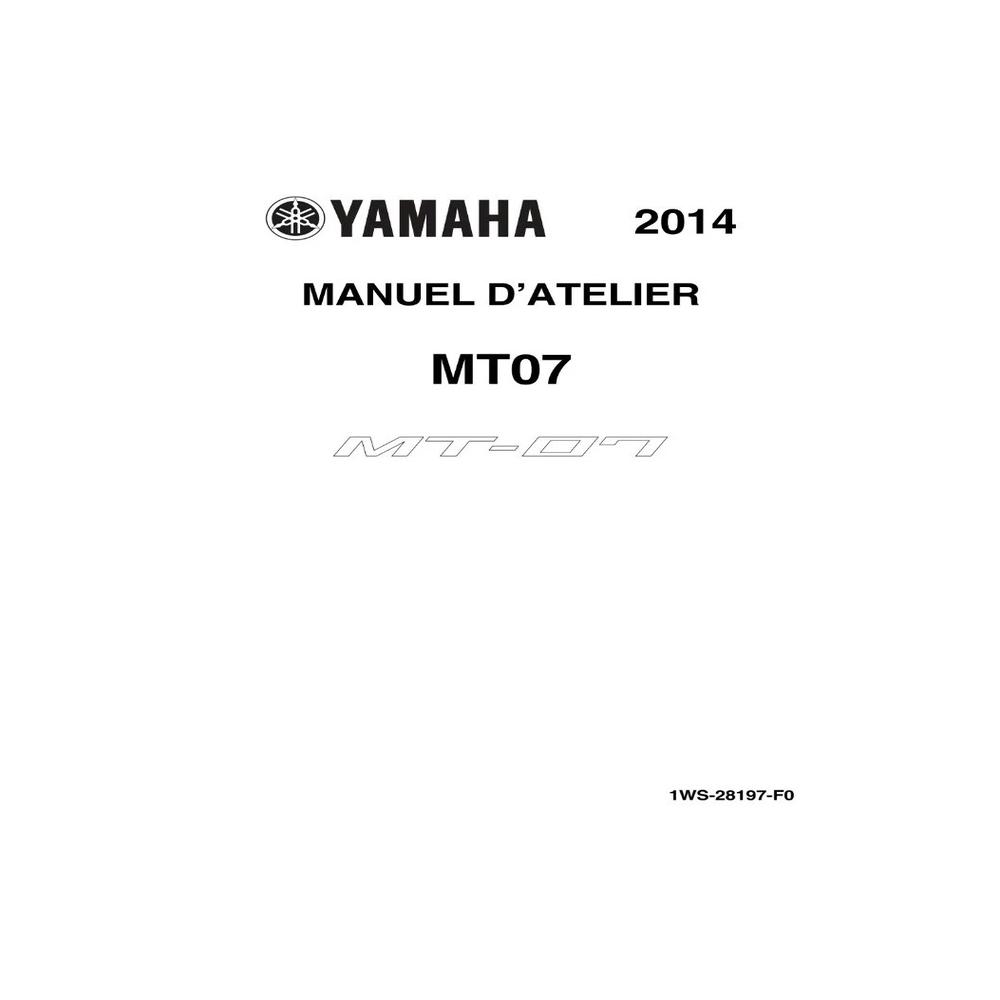 MANUEL REVUE ATELIER RÉPARATION PDF YAMAHA MT07 MT-07 2014