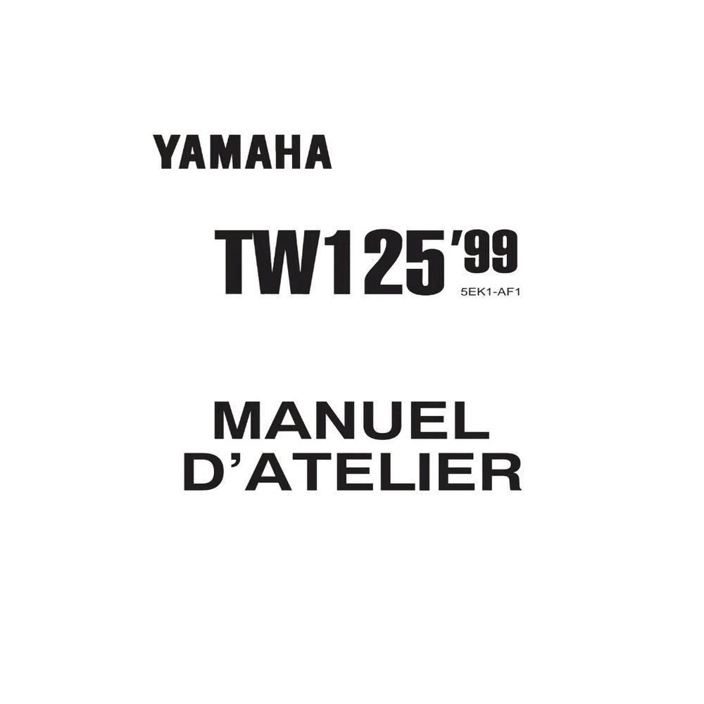 MANUEL REVUE ATELIER RÉPARATION PDF YAMAHA TW 125 1999 - 2003