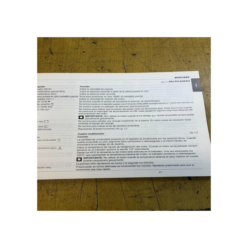manuel utilisation owner s manual ducati sport-touring st2 1997 91370391A
