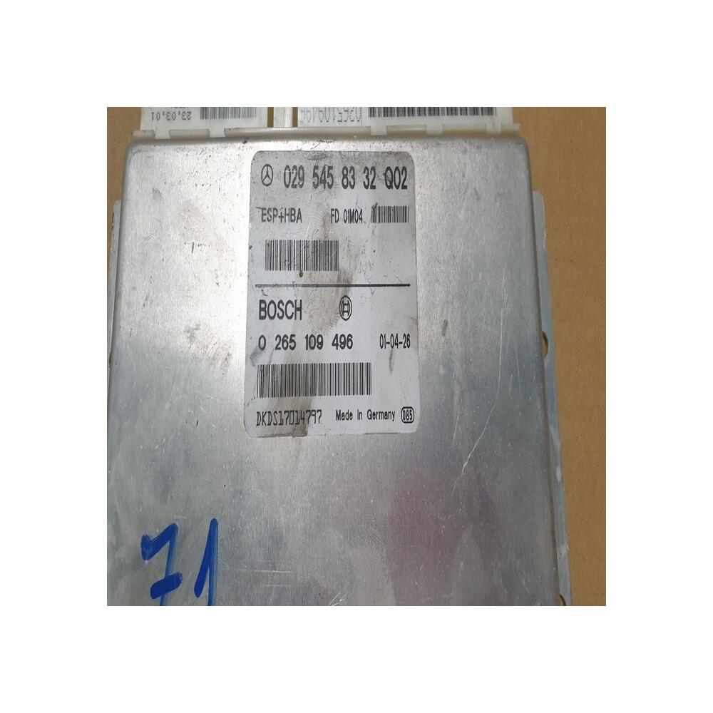 MERCEDES CLASSE A W168 CALCULATEUR ABS ESP   0295458332   Bosch 0265109496