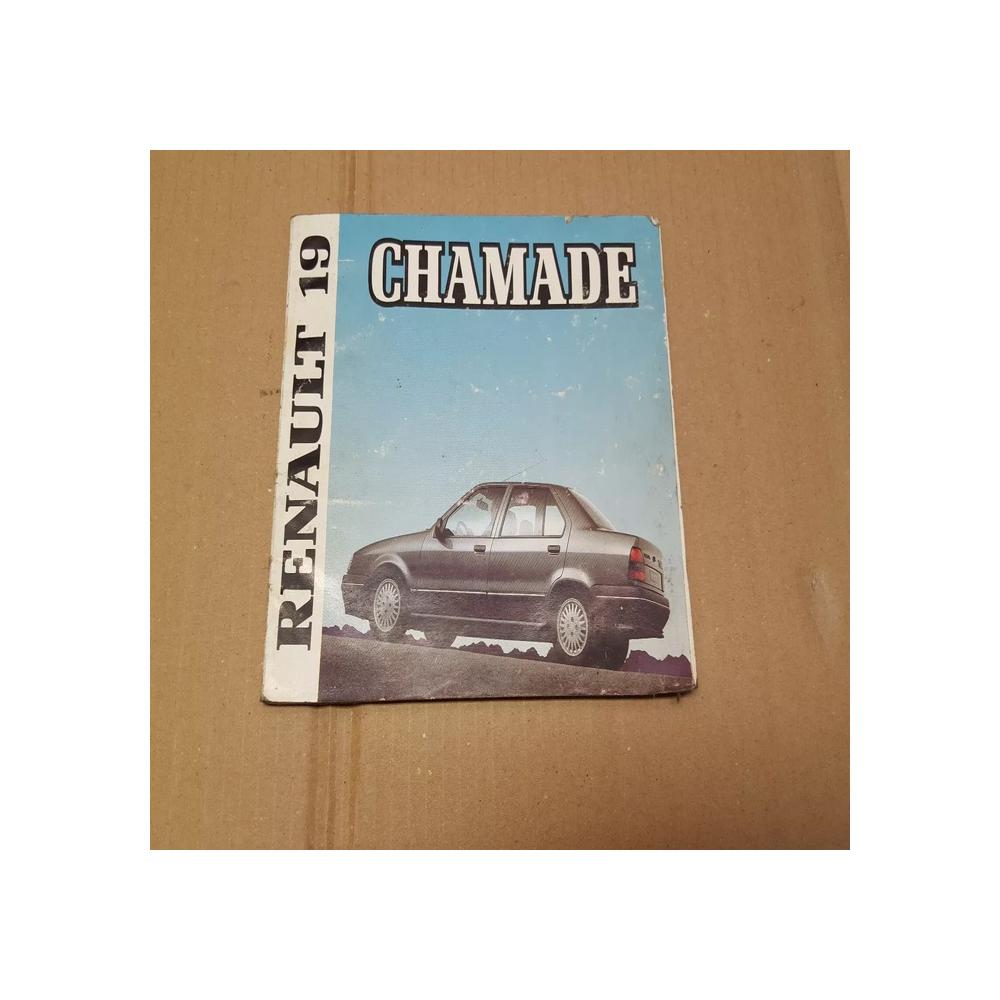 Notice d'utilisation  Manuel  Mode d'emploi renault 19 r19 chamade
