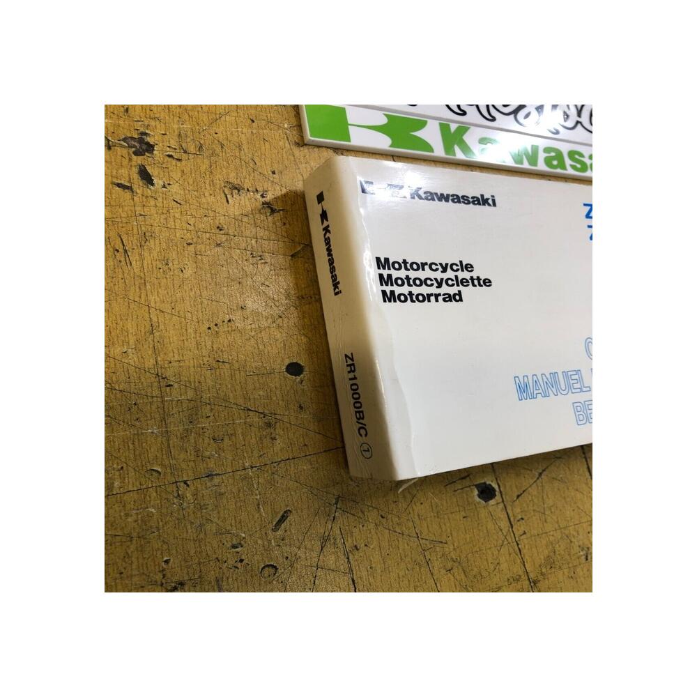 owner's manual manuel propriétaire kawasaki z zr 1000 b7f c7f 2007 99976-1305