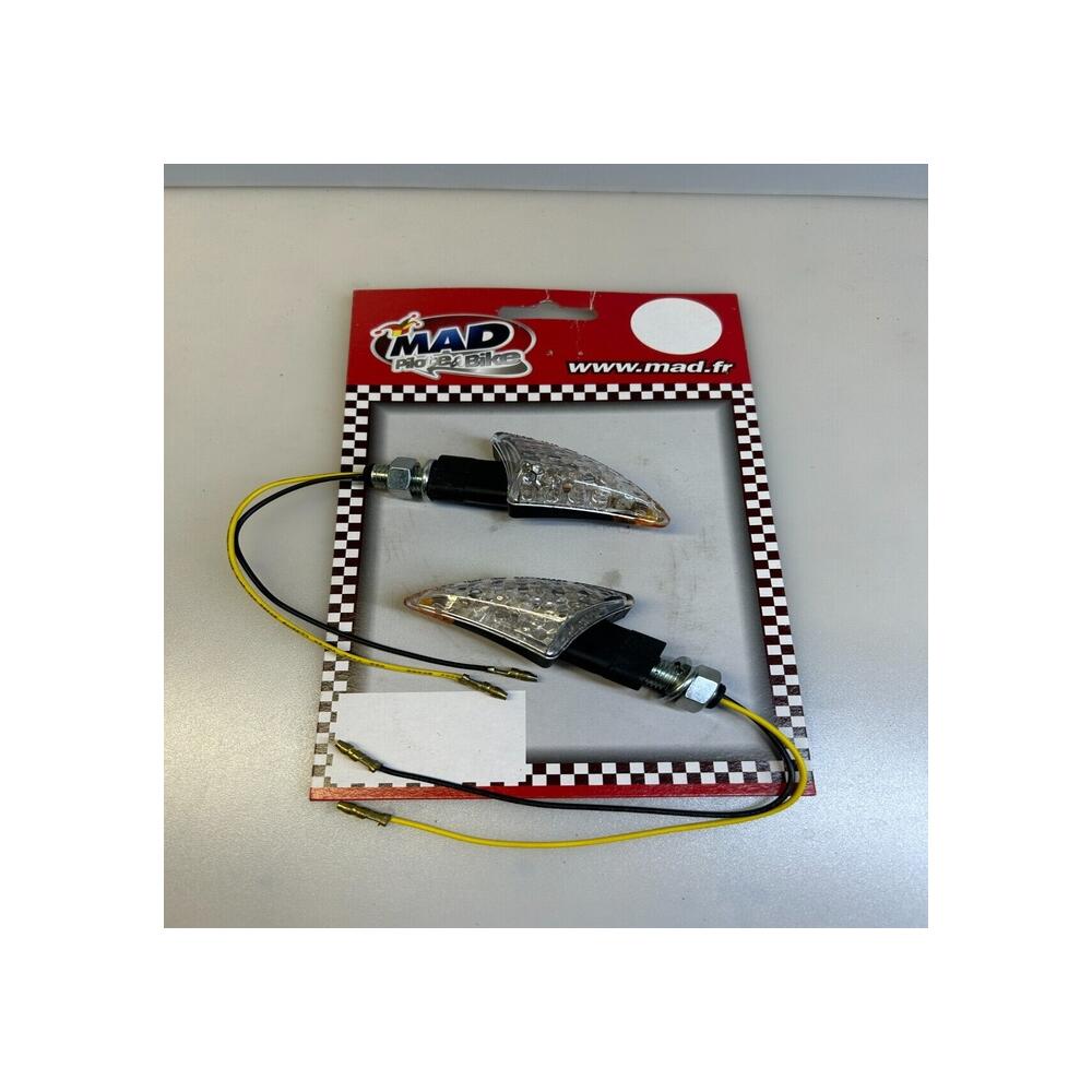 Paire Clignotant Tuning Mad Fuse À Led 12v Homologué Moto Scooter quad 023766