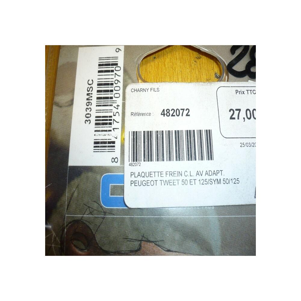 Plaquette Frein Av CARBONE LORRAINE 3039MSC peugeot sym PGO 50 100 110 125 150