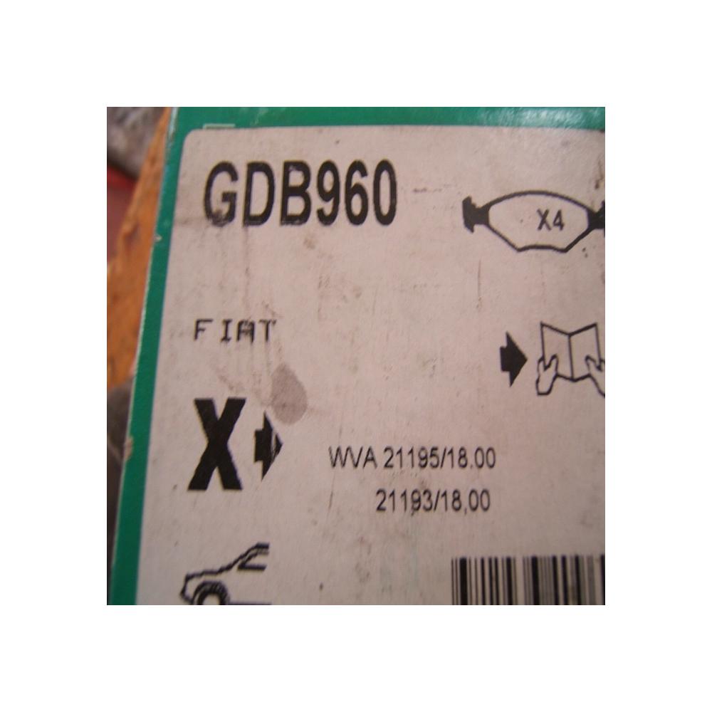 Plaquettes de Frein AVANT fiat ELBA DUNA GDB960