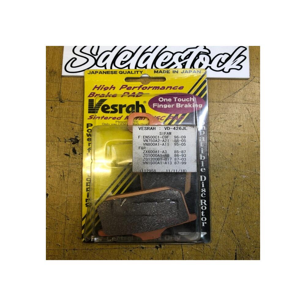 Plaquettes Frein Avant VESRAH VD-426JL kawasaki gtr gpz kz vulcan zl