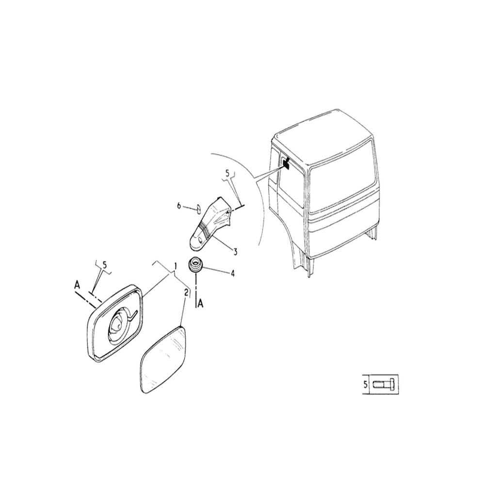 plastique protection retroviseur renault RVI camion s 130 150 170