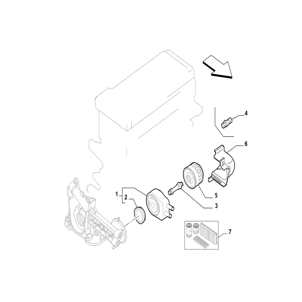 tole protection filtre a huile fiat bravo ref 51810225