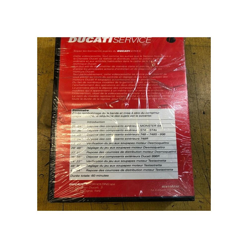 video vhs ducati service moteur 4 soupapes jeux soupapes tension courroies distr