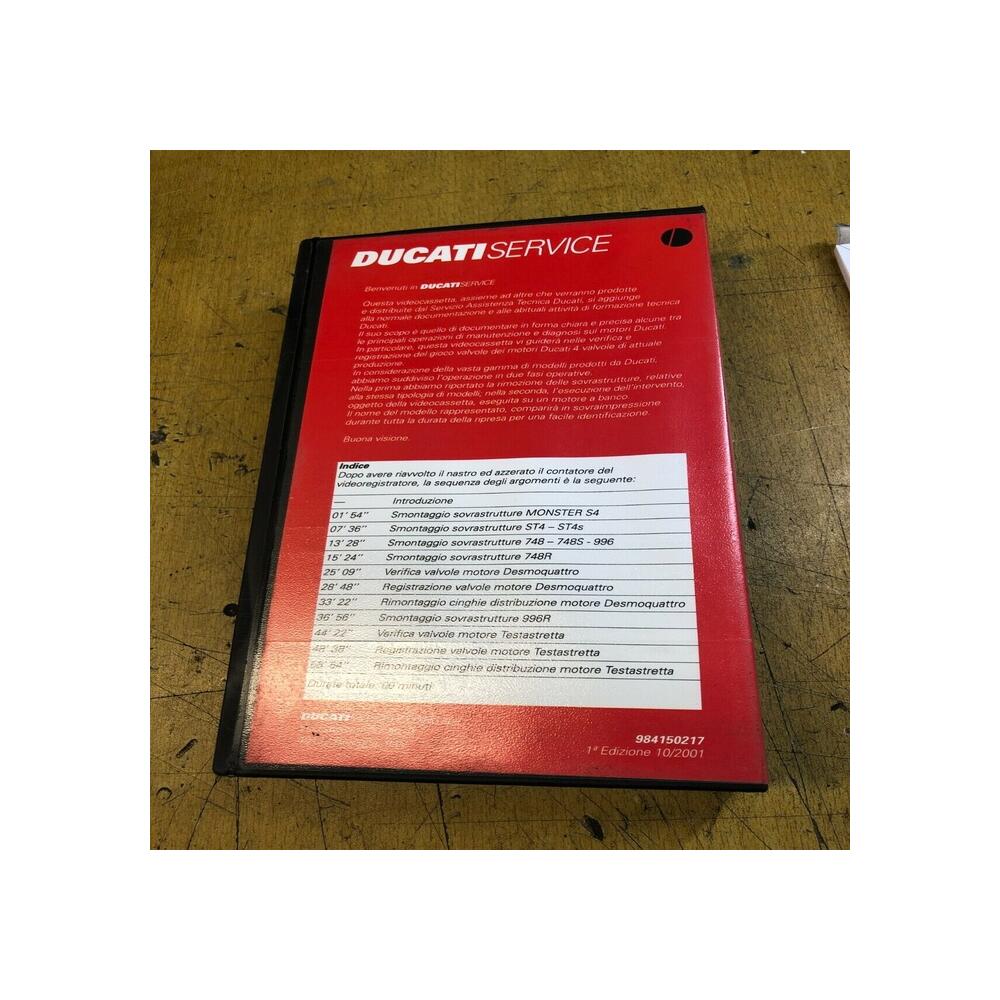 video vhs ducati service motori 4v verifica e registrazione valvole testastretta