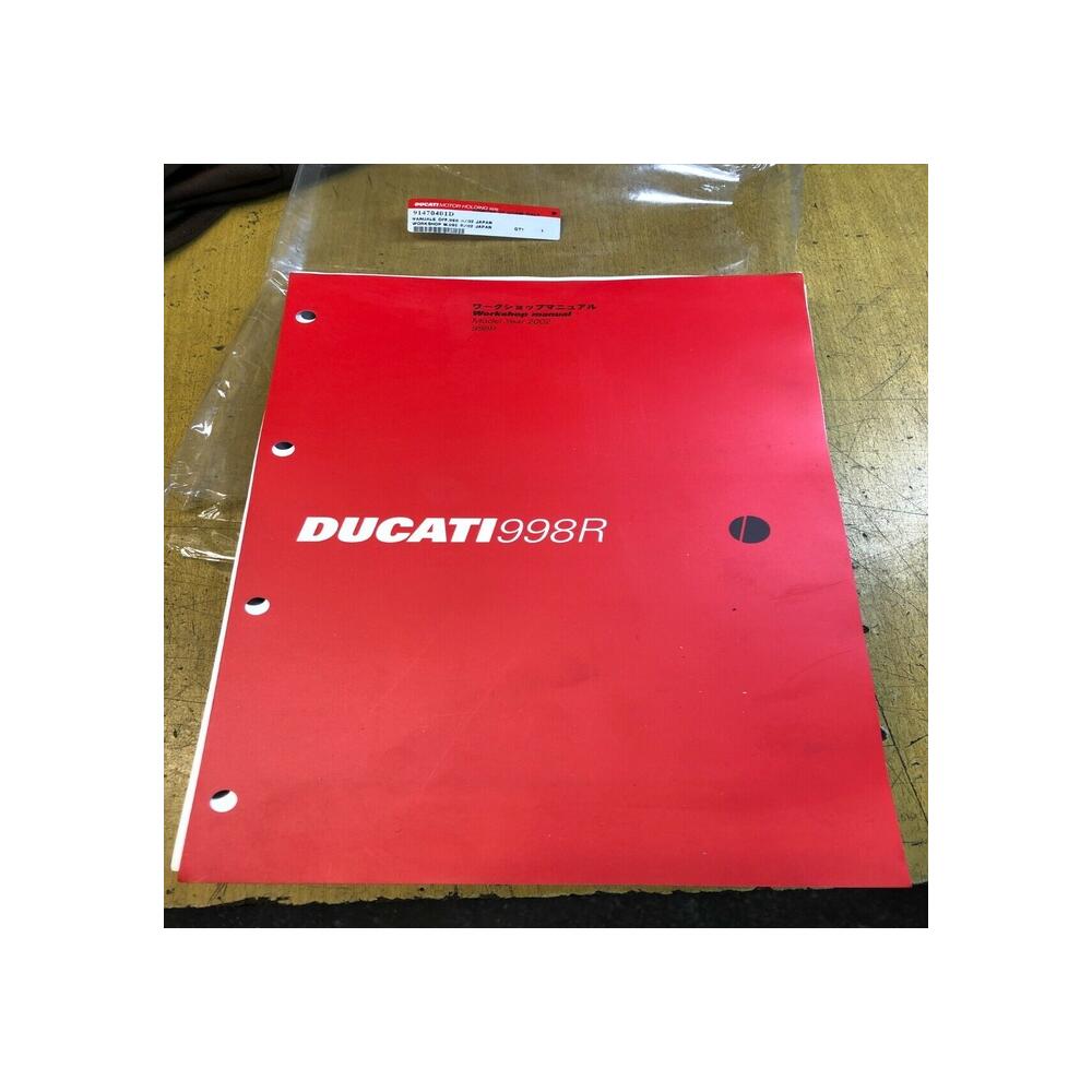 workshop manual JAPAN english ducati superbike 998 r 2002 91470401d