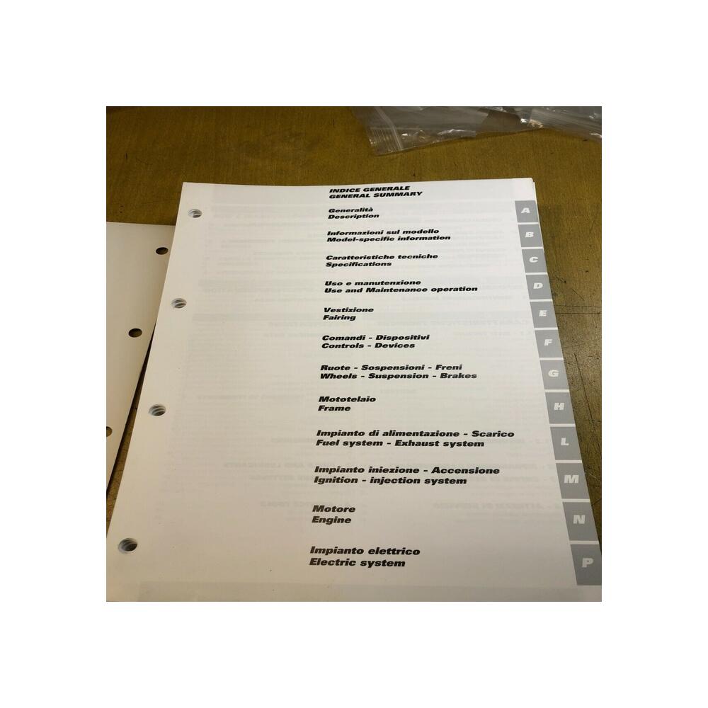 workshop manual manual d officina it eng ducati superbike 91470411L 999 s 2006