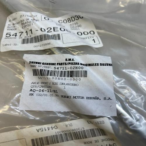 1 axe roue avant suzuki 54711-02e00 ay 50 katana ux uf 50 zillion estilete