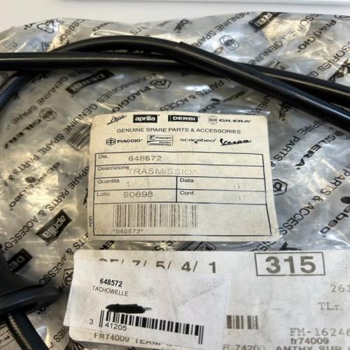 1 câble compteur piaggio 648572 x8 125 150 200 250 400 599230 647029 647177