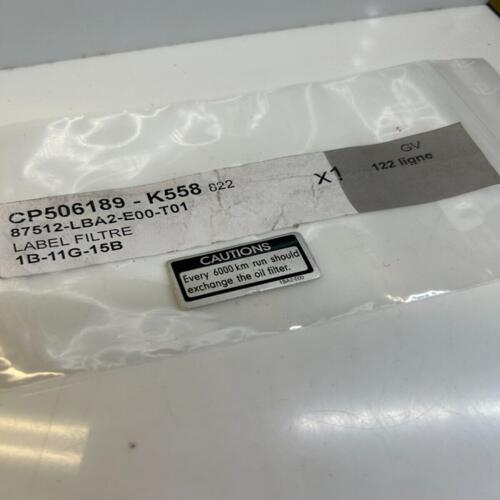 1 label filtre kymco 87512-lba2-e00-t01 MYROAD 700 ABS xciting 500 400