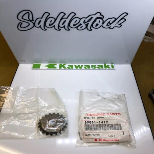 1 pignon kawasaki 59051-1412 kx 100 usa 2002 2014 kx 85 2003 2020
