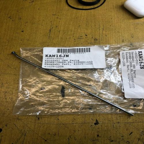 1 rayon jante interne avant kawasaki 41029-1206 kdx 125 200 250 klx 250 300 650