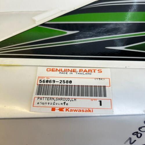 1 sticker autocollant écope gauche kawasaki 56069-2580 z zr 800 2013 2014