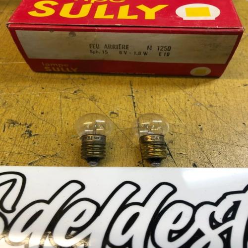 2 ampoule feu arrière m 1250 shpere 15 6v 1,8w e10 Motobécane Motoconfort  MBK 