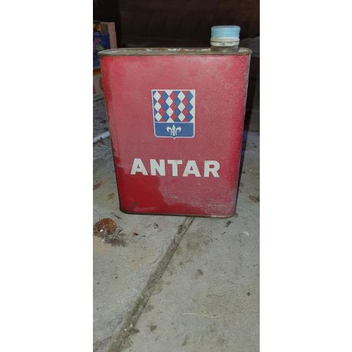 Ancien bidon d'huile Antar Collection Garage