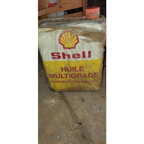 Ancien bidon d'huile SHELL MULTIGRADE Collection